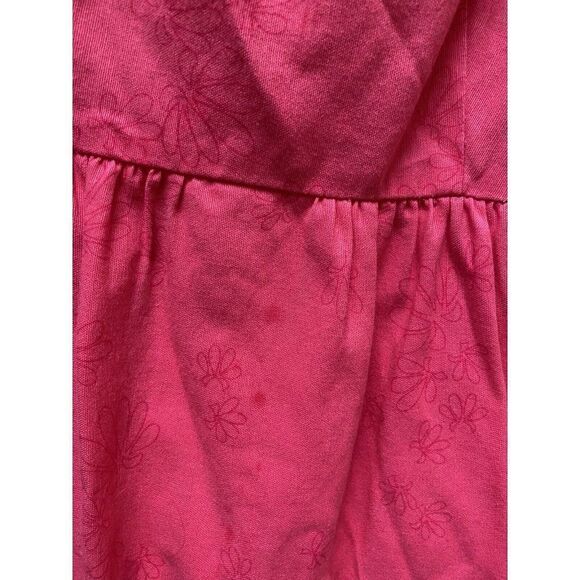 Vintage Carroll Reed Dress Pink Fit And Flare Shell Tropical Flower Floral 6 - Picture 5 of 13